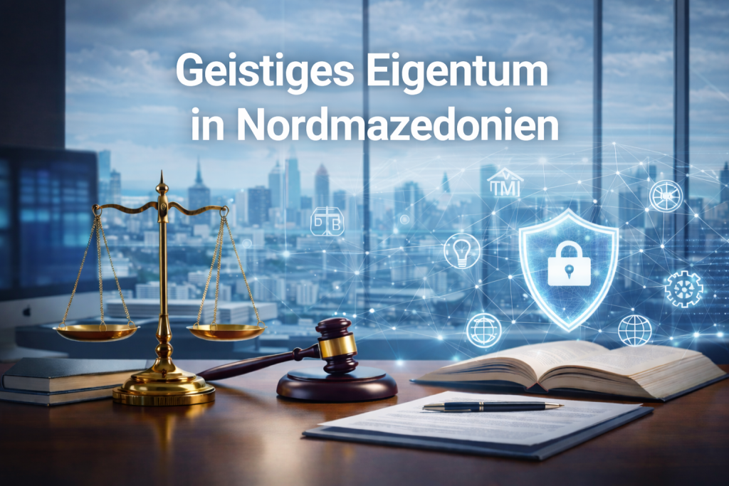 Anwalt für geistiges Eigentum in Nordmazedonien mit Beratung zu Markenregistrierung, Patentschutz und Software-Urheberrecht
